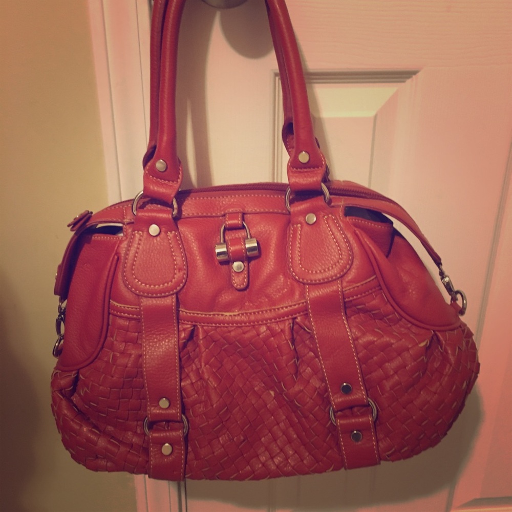 Copper/Orange Leather Purse